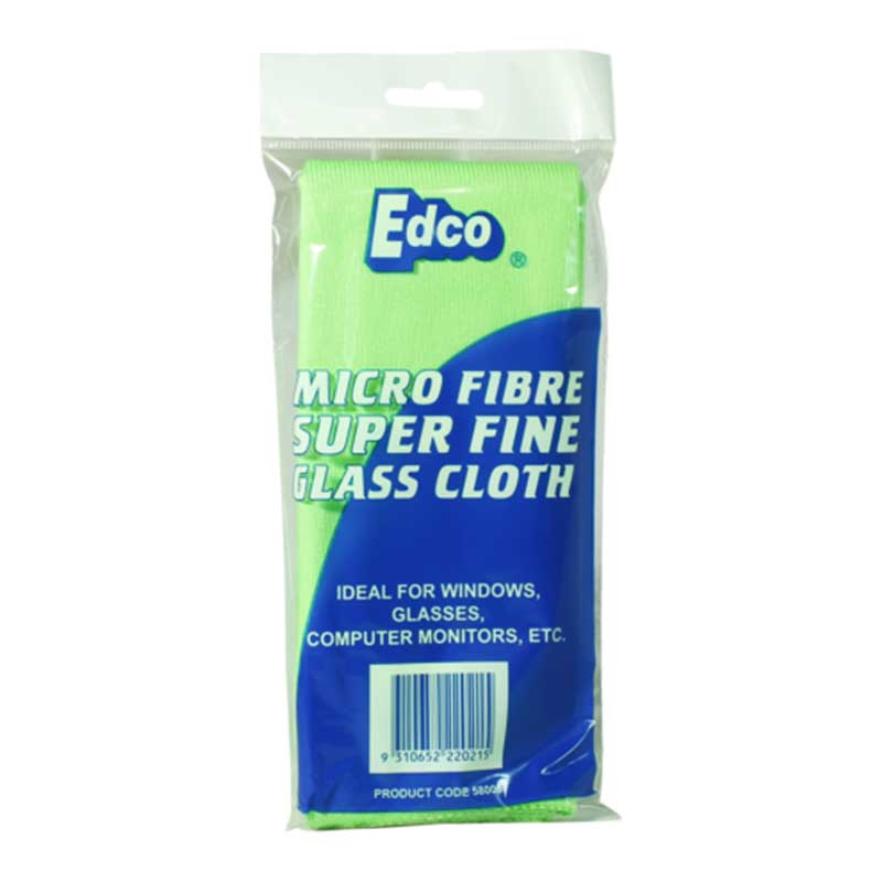 Edco Microfibre Fine Glass Cloth Lint Free 1Pk.