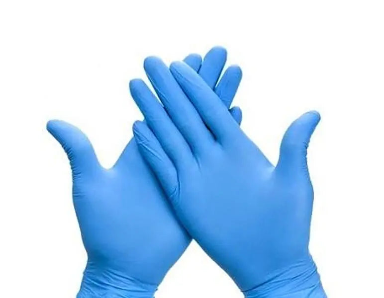 Nitrile, Blue, Powder Free, Micro Textured.