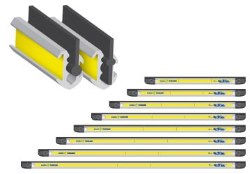 Quad Pro Aluminium Channel & Rubber