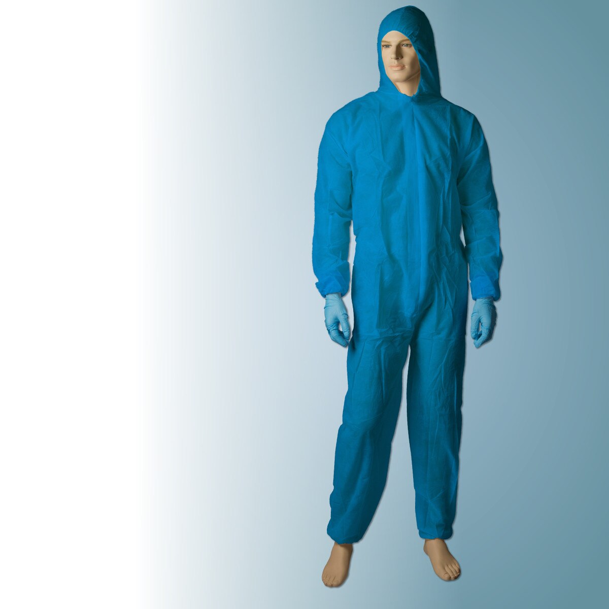 Polypropylene Coverall, Blue, Small - Carton/50