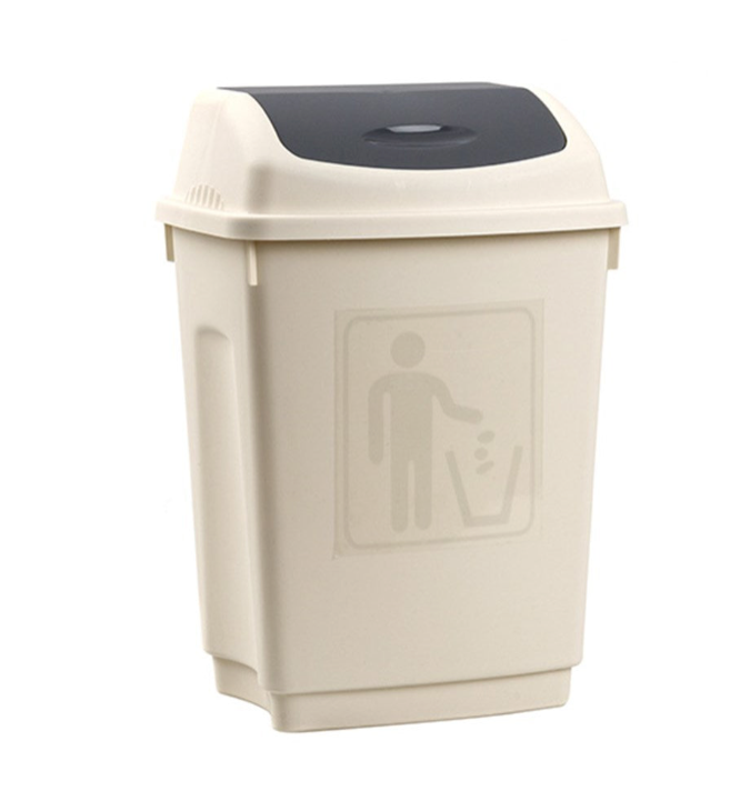 Bin Swing Top White 12L.
