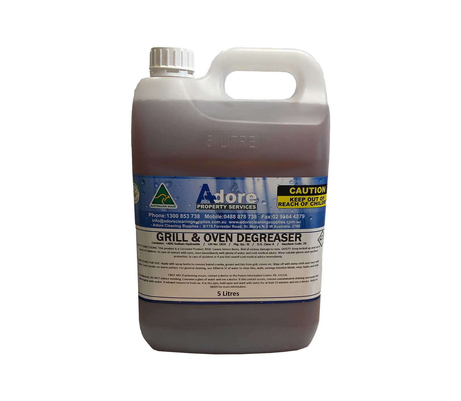 Grill & Oven Degreaser - Very Strong & Powerful Cleaner.