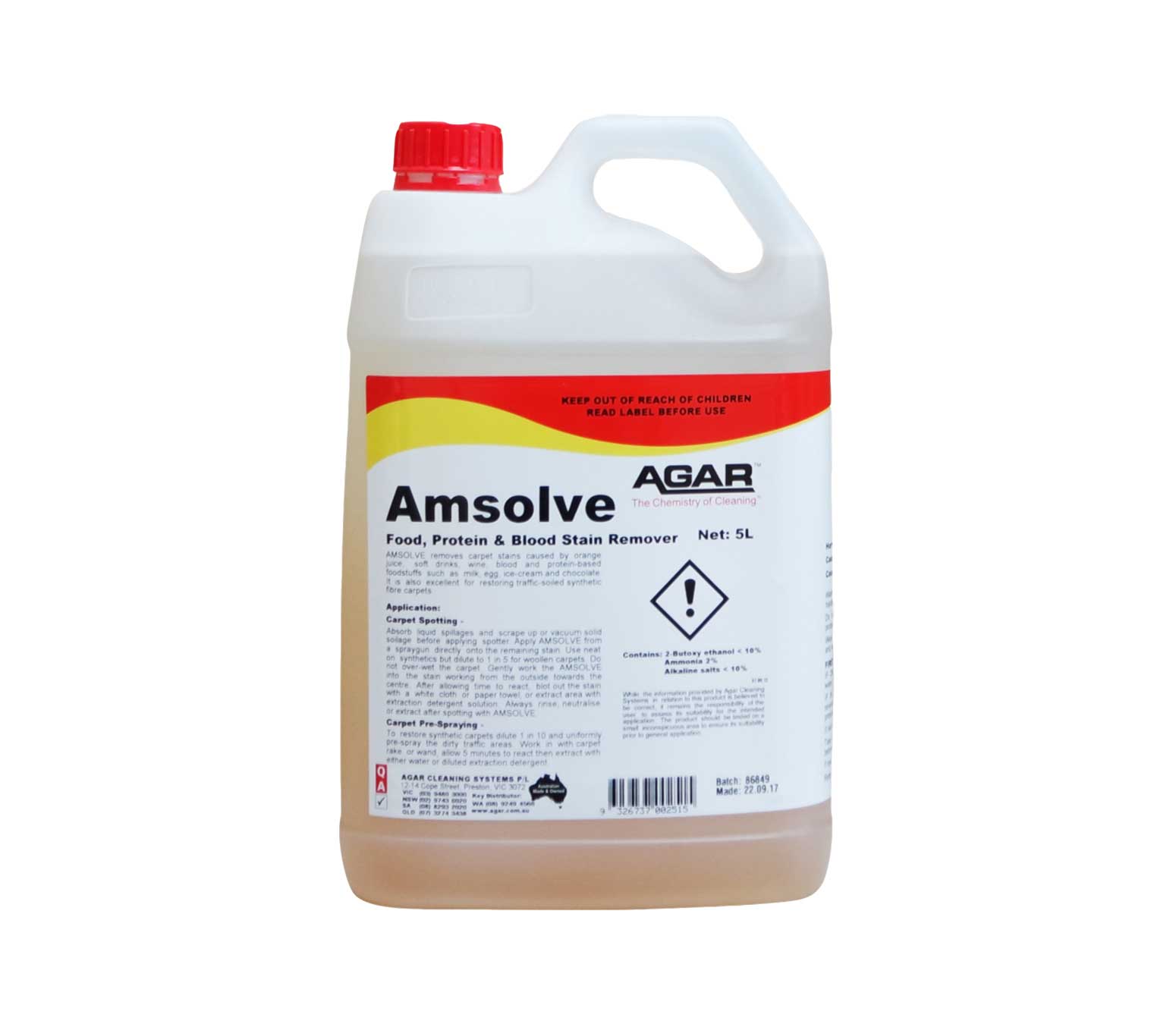 Blood Stain Removing Chemical, Packaging Size: 5L, Packaging Type