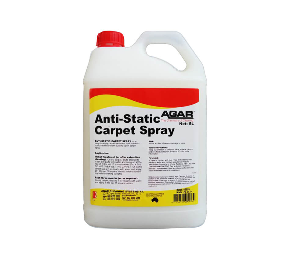 Anti-Static Carpet Spray.