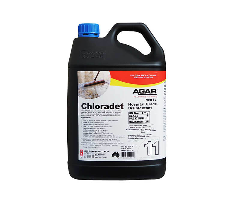 Chloradet - Hospital Grade Disinfectant 5L.