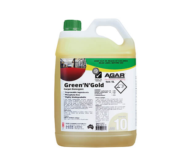 GREEN’N’GOLD Carpet Detergent.
