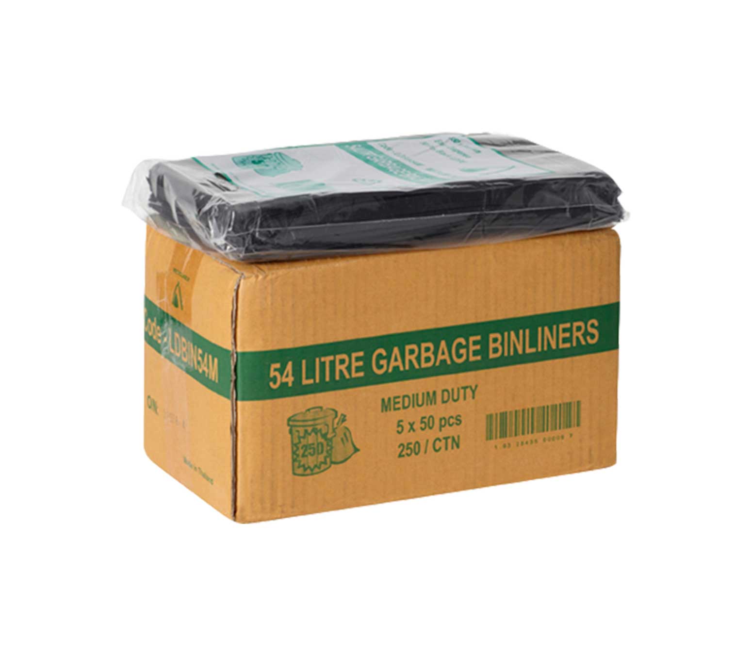 54L Medium Duty Bin Liner.