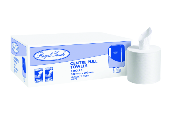 Centre Pull Towel 20cm x 300m.