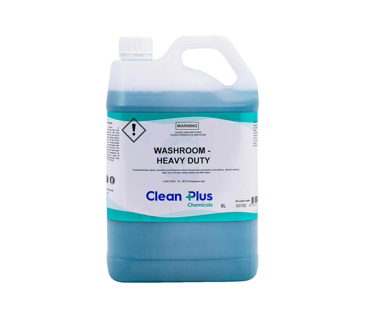 Washroom Heavy Duty - Powerful formula, cleans, disinfects and deodorises almost all washroom.