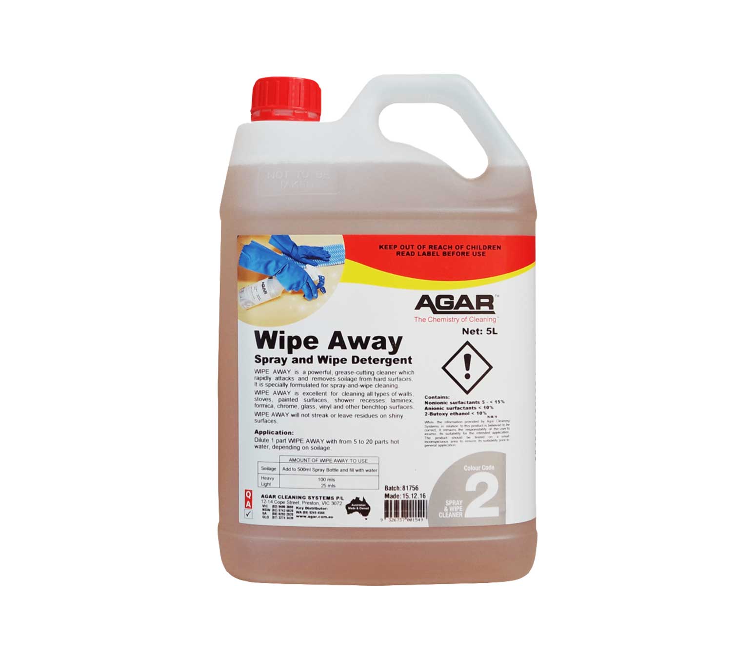 Wipe Away - Spray & Wipe Detergent.