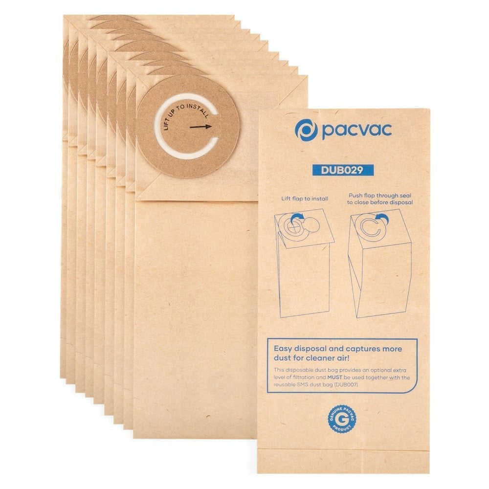 Disposable paper sealed dust bag 5L (10pk).