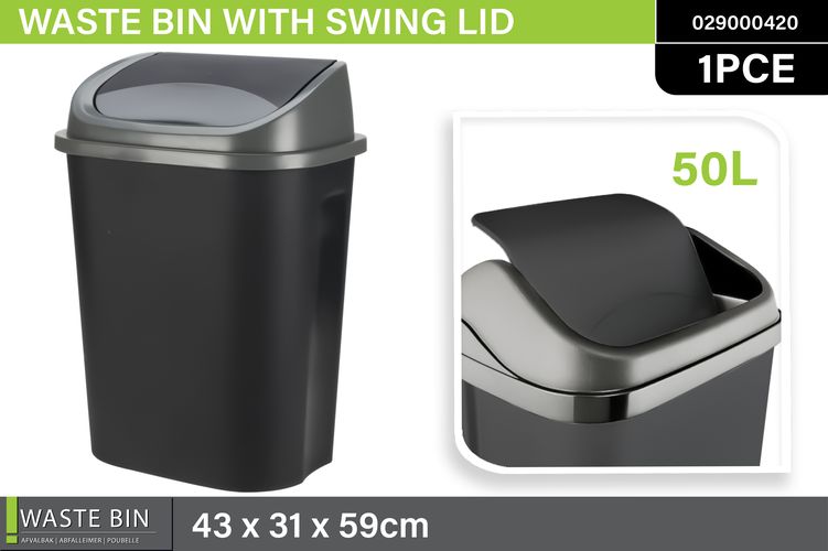 Garbage Bin 50Ltr Anthracite