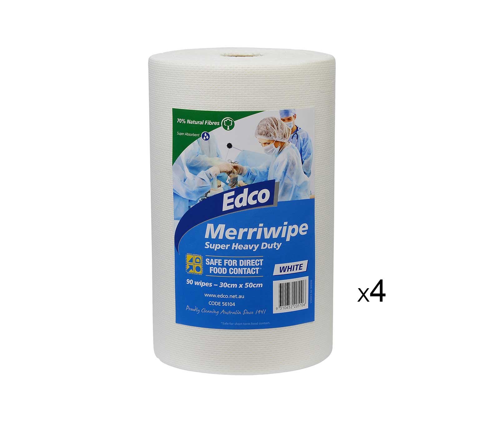 Edco Merriwipe Super Heavy Duty Wipes Rolls.