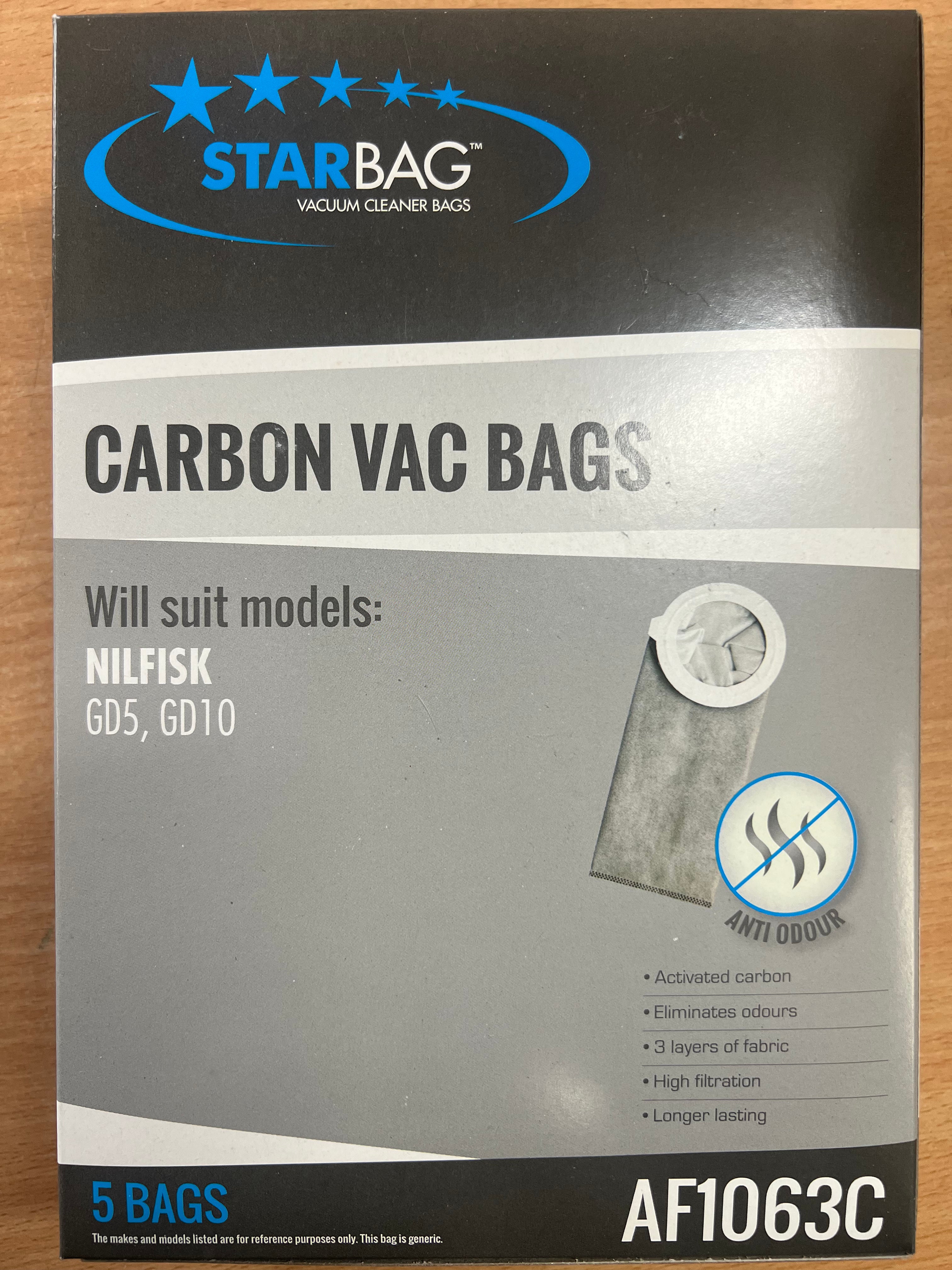 Nilfisk Gd5 Disposal Bag. - Carbon Bag