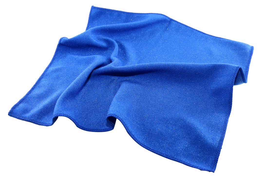 Microfibre Cloth -5pk- BLUE with Scourer (40 x 40cm)