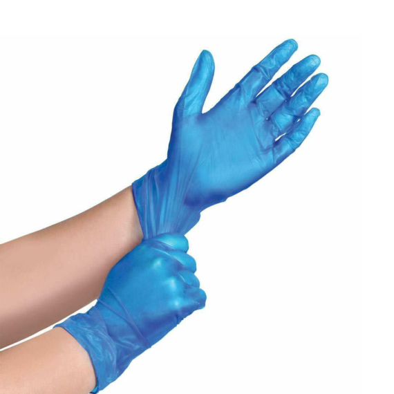 Disposable Vinyl Powder Free Glove, Blue