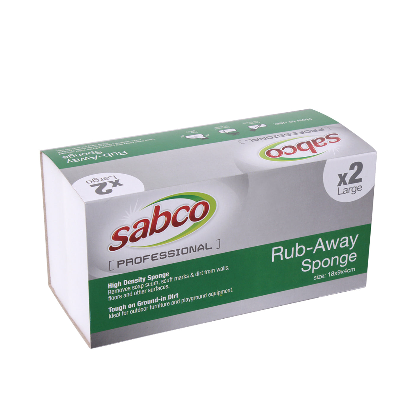 Sabco Professional Rub Away Sponges X2.