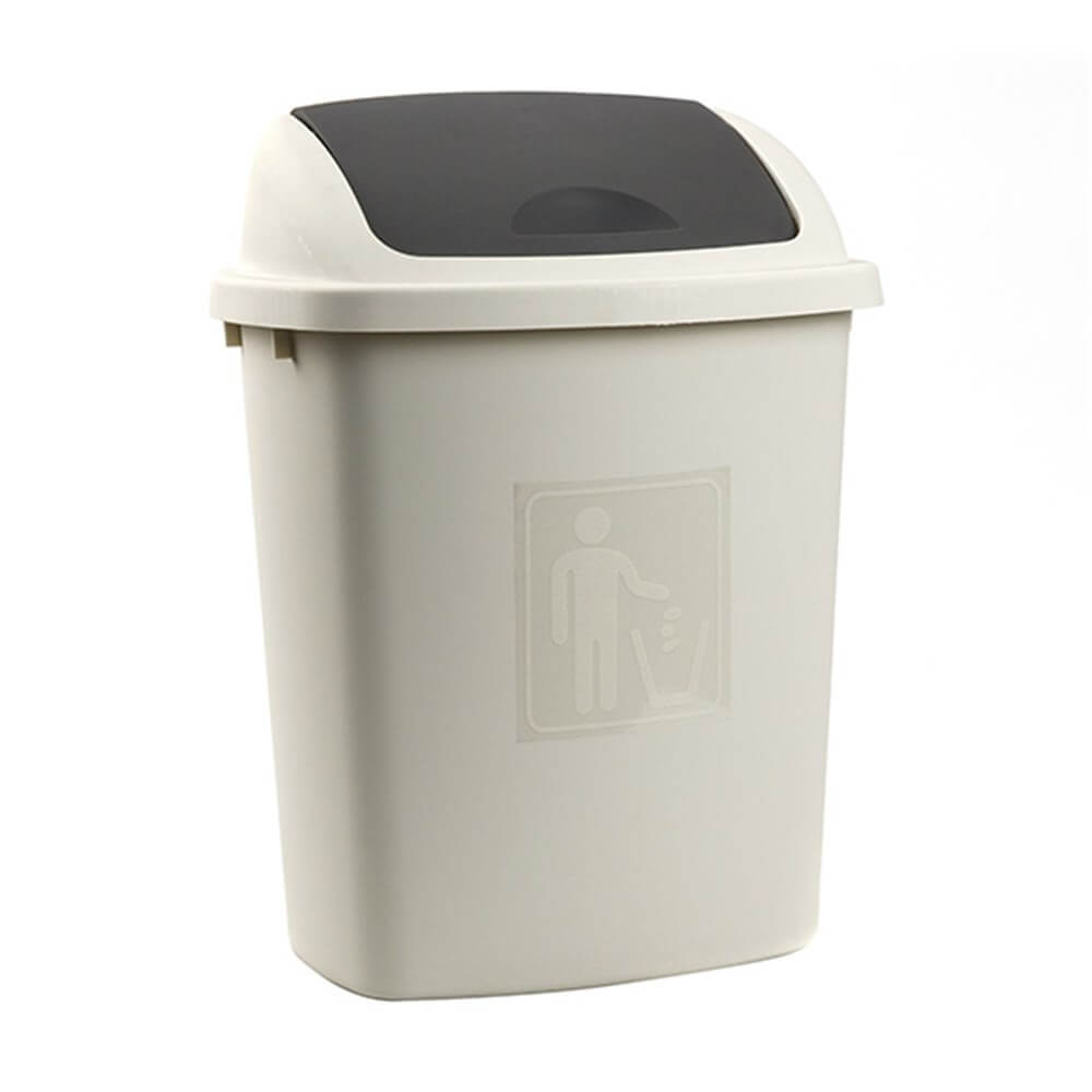 23.5L Swing Top Bin White.