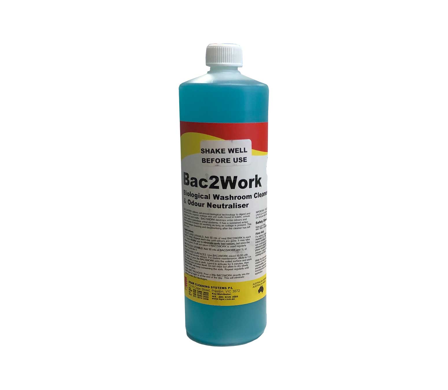 Bac2Work - Biological Washroom Cleaner & Odour Neutraliser.