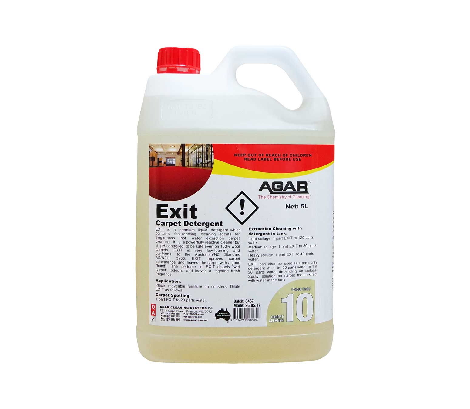 Exit - Carpet Detergent.