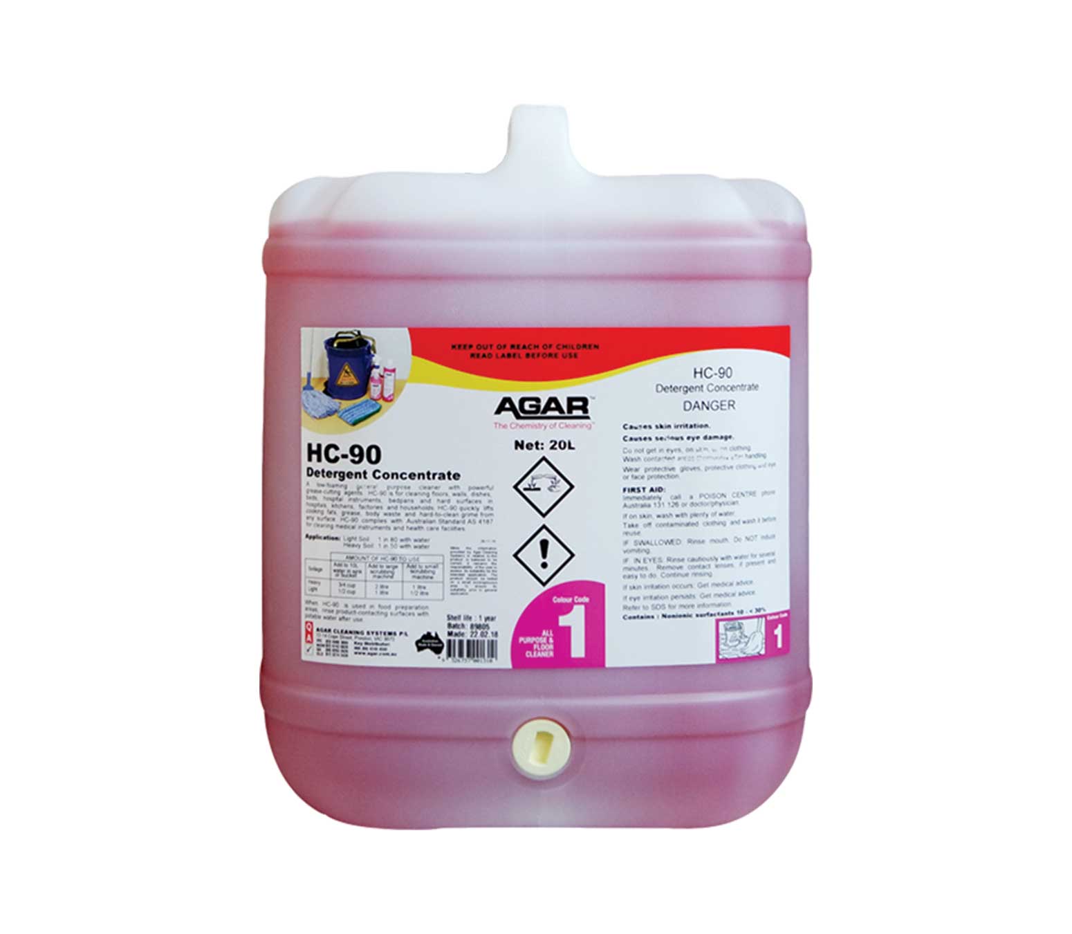 HC-90 - Biodegradable Concentrated Detergent.