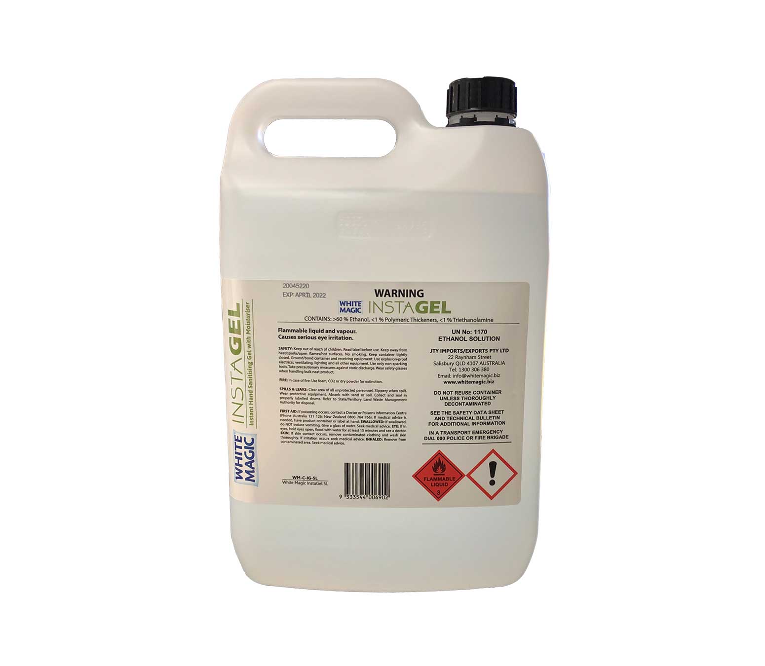 Insta Gel Hand sanitizer - 5L