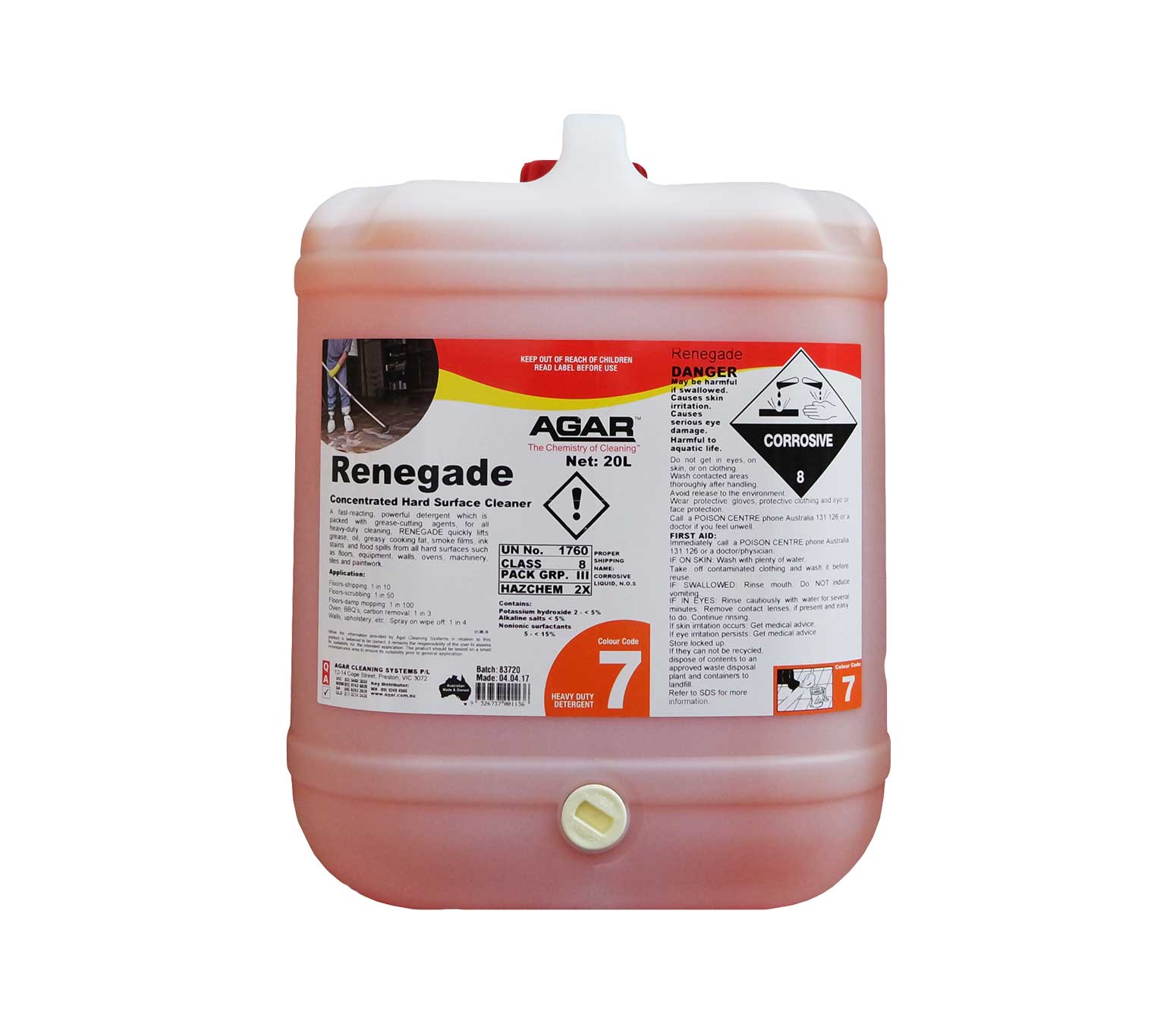 Renegade - Concentrated Hard Surfece Cleaner.